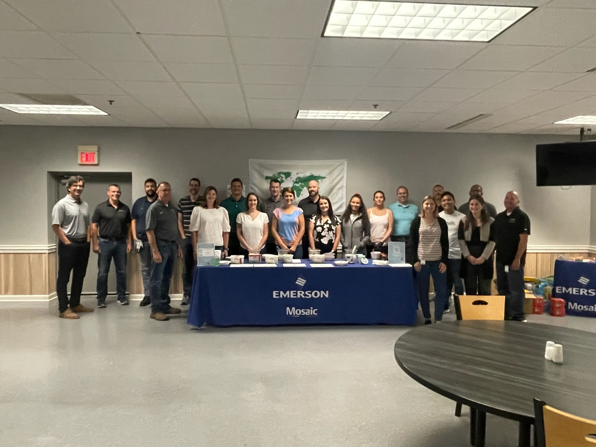 RIDGID employees at the Elyria Public Library.