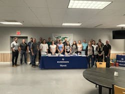 RIDGID employees at the Elyria Public Library. RIDGID employees at the Elyria Public Library.