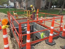 Atmospheric testing should be necessary when trenching projects involve work in and around sewers, gas utility systems, landfills, refineries, chemical plants or hazardous waste dumps. Atmospheric testing should be necessary when trenching projects involve work in and around sewers, gas utility systems, landfills, refineries, chemical plants or hazardous waste dumps.