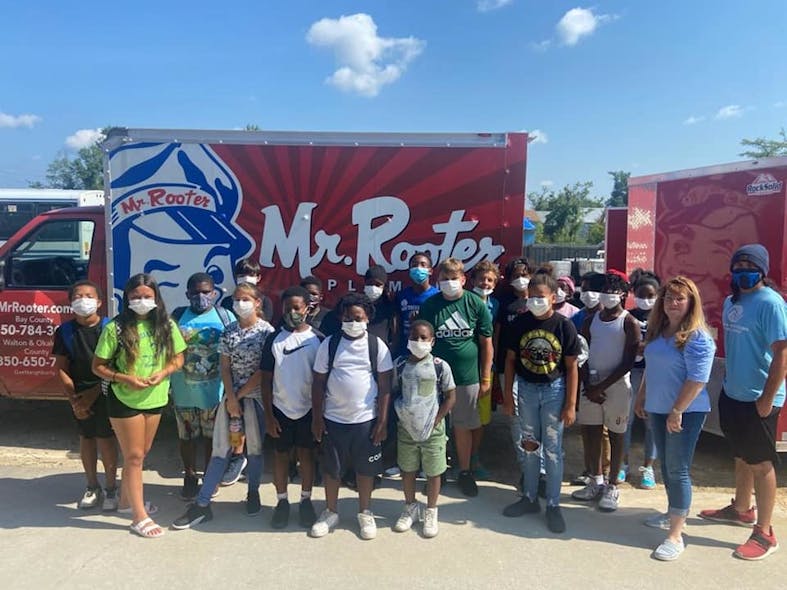 The Boy and Girls Club of Bay County have a shop visit at Mr. Rooter Plumbing of NW Florida to learn about plumbing.
