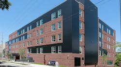 An external shot of the new living and learning center. An external shot of the new living and learning center.