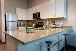 The job consisted of 126 units, including bathrooms, kitchens and water heaters. The job consisted of 126 units, including bathrooms, kitchens and water heaters.