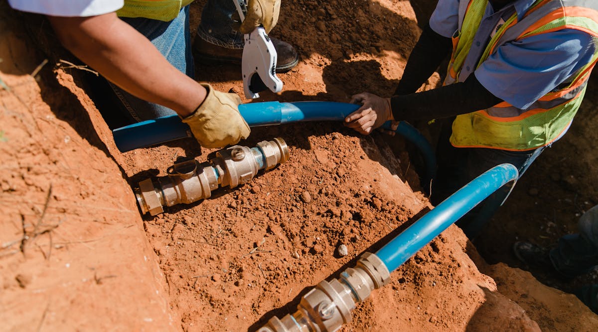 The new PPI eLearn course and the updated AWWA C904-22 can help installers meet the rapidly growing need to replace lead pipes with PEX. Photo courtesy of PPI-member company REHAU.
