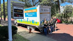 The Sonnhalter crew with a truck full of donated tools and materials. The Sonnhalter crew with a truck full of donated tools and materials.