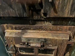 The tag from the second boiler mentioned in this column. The tag from the second boiler mentioned in this column.