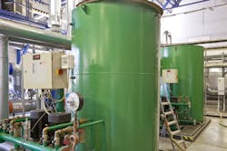 Geothermal heating system. Geothermal heating system.