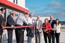 The ribbon-cutting ceremony included Rheem executives as well as state and local officials. The ribbon-cutting ceremony included Rheem executives as well as state and local officials.