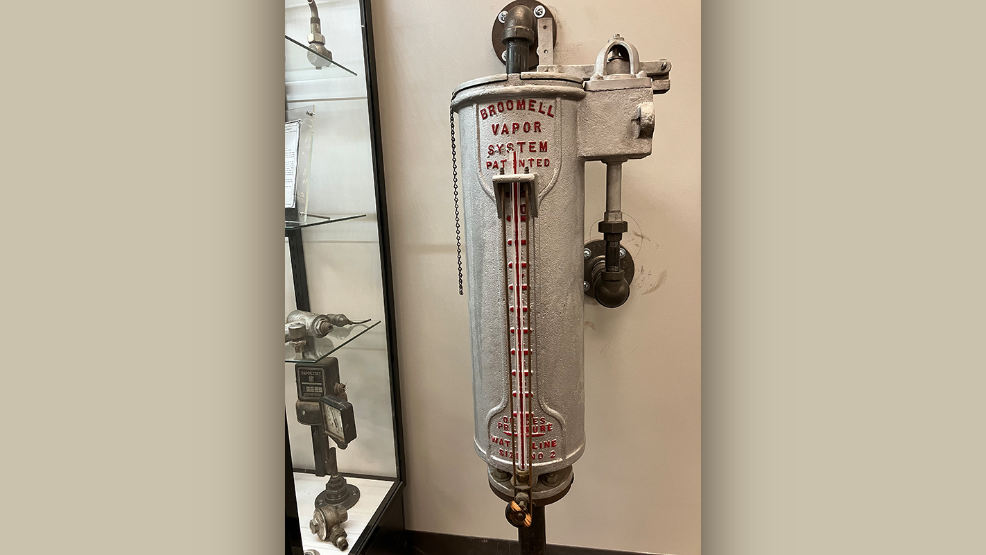 A Vapor Heat system invented and patented by Albert P. Broomell.