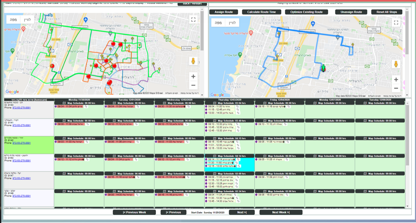 The Medulla Pro weekly scheduling window.