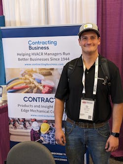 Sean Smith, who CONTRACTOR Magazine sponsored for the plumbing apprentice competition. Sean Smith, who CONTRACTOR Magazine sponsored for the plumbing apprentice competition.