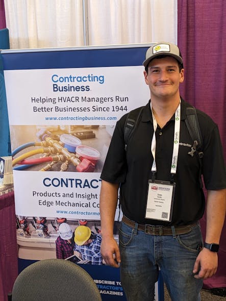 Sean Smith, who CONTRACTOR Magazine sponsored for the plumbing apprentice competition.