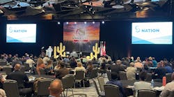 A view of the main stage a the Phoenix Convention Center. A view of the main stage a the Phoenix Convention Center.