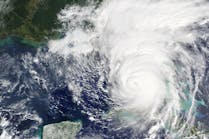 Hurricane Irma approaching the Florida coast in 2017.