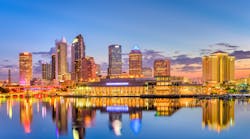 The Tampa, FL skyline. The Tampa, FL skyline.