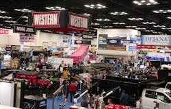 A view from the main exhibit hall during Work Truck Week 2023. A view from the main exhibit hall during Work Truck Week 2023.