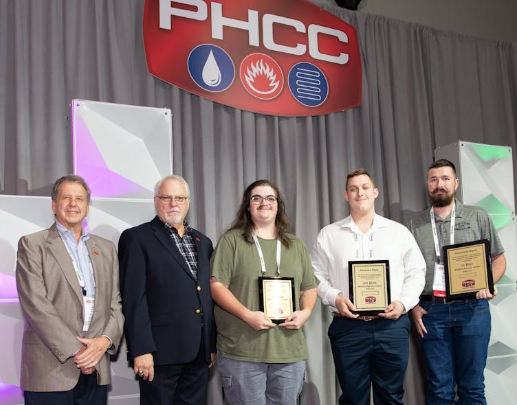 The 2023 PHCC HVAC Apprentice Contest winners.