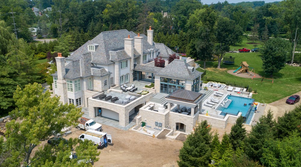 The owners of an existing, 25,000-square foot home in the Detroit&apos;s Bloomfield Hills area added an outdoor living space in 2023, hiring Center Line Mechanical for the heating component.