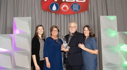 Kevin Tindall accepts the George D. Scott Award at PHCCCONNECT2023. Kevin Tindall accepts the George D. Scott Award at PHCCCONNECT2023.