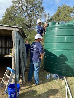 Prior to the project, the Solares family had been living without running water since their existing well collapsed in 2018. Prior to the project, the Solares family had been living without running water since their existing well collapsed in 2018.