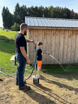 The Dittman family in Parker, PA used to rely on friends and neighbors to haul water from town—a 40 minute round-trip. The Dittman family in Parker, PA used to rely on friends and neighbors to haul water from town—a 40 minute round-trip.