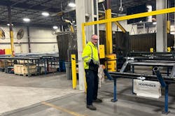 Germain on the job at Ferguson Fire & Fabrication, Chicopee, MA. Germain on the job at Ferguson Fire & Fabrication, Chicopee, MA.