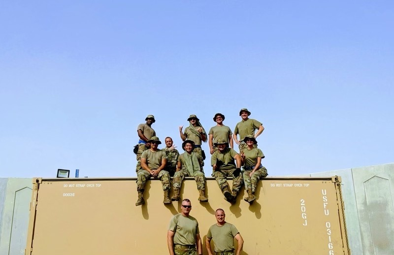 Germain in the United Arab Emirates, 2020: Germain's military experience instilled in him qualities such as innovative thinking, resilience and teamwork.