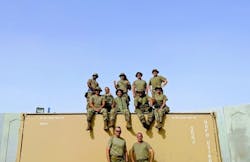 Germain in the United Arab Emirates, 2020: Germain's military experience instilled in him qualities such as innovative thinking, resilience and teamwork. Germain in the United Arab Emirates, 2020: Germain's military experience instilled in him qualities such as innovative thinking, resilience and teamwork.