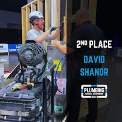 Plumbing Champ 2nd David Shanor