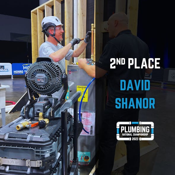 Plumbing Champ 2nd David Shanor