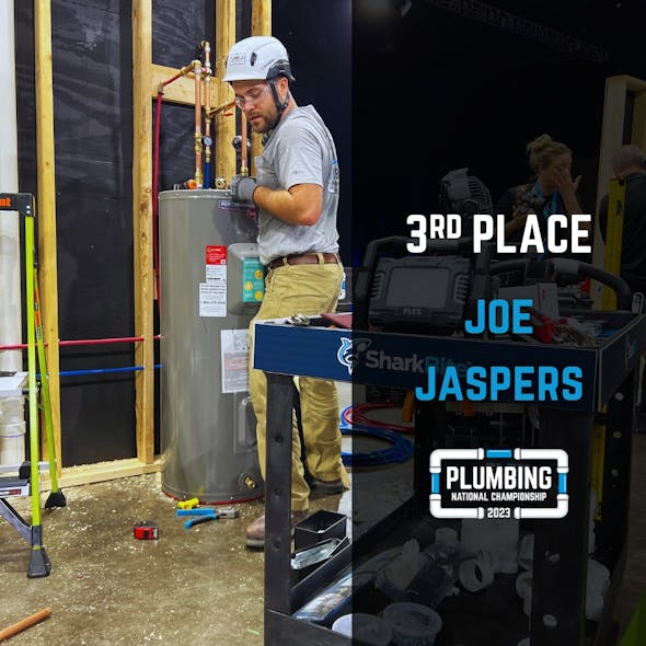 Plumbing Champ 3rd Joe Jaspers