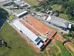 A drone's-eye view of the new plant in Brazil. A drone's-eye view of the new plant in Brazil.