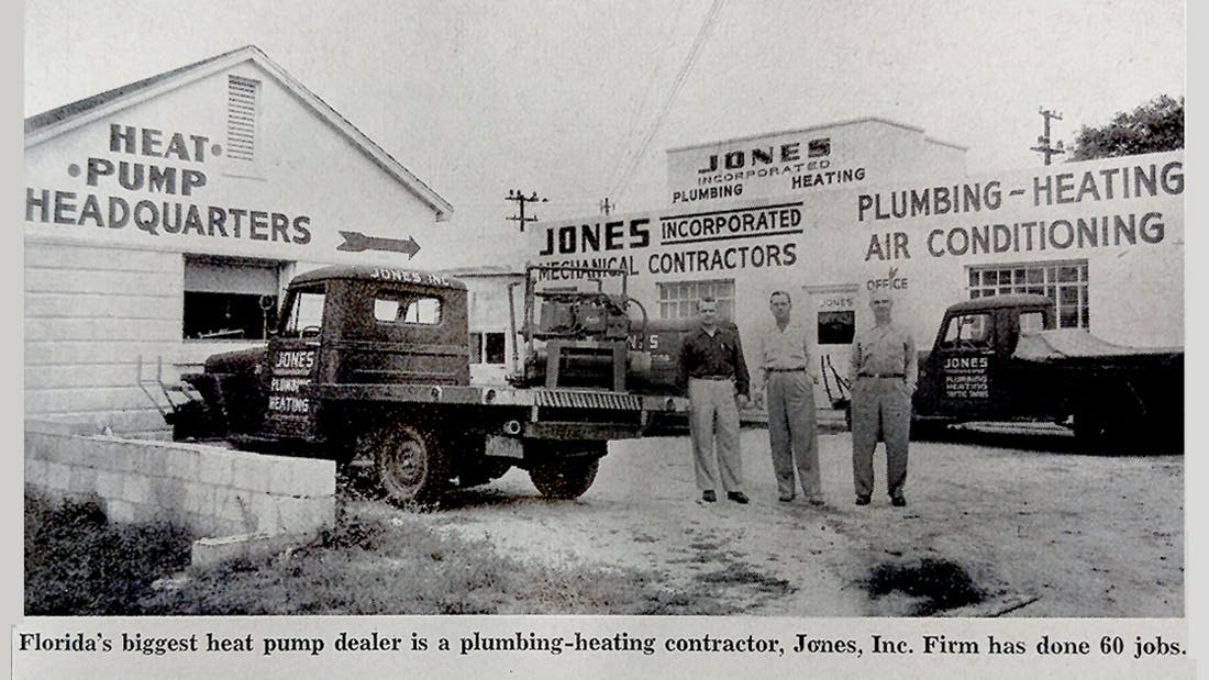 Heat Pump Headquarters as featured in CONTRACTOR's June issue of 1954.