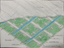An artist's rendering of the floating radiant floor. An artist's rendering of the floating radiant floor.