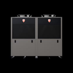 The Veritus™ air source heat pump water heater. The Veritus™ air source heat pump water heater.