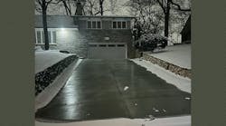 The homeowner wanted the system installed so his wife wouldn&rsquo;t have to shovel the driveway.