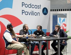 Two Podcast Pavilions hosted 20 podcasters covering the latest topics in the industry.