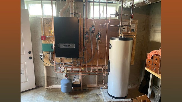 After: Mark Storrs replaced the boiler with an HTP Elite Fire Tube Ultra Boiler, which resists combustion chamber damage and scale buildup.