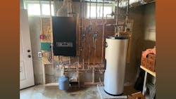 After: Mark Storrs replaced the boiler with an HTP Elite Fire Tube Ultra Boiler, which resists combustion chamber damage and scale buildup. After: Mark Storrs replaced the boiler with an HTP Elite Fire Tube Ultra Boiler, which resists combustion chamber damage and scale buildup.