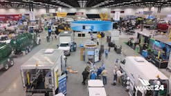 A view of the show floor at the Indianapolis Convention Center.