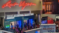 Crowds gather in the Central Hall of the Las Vegas Convention Center for the co-located KBIS/IBS shows.