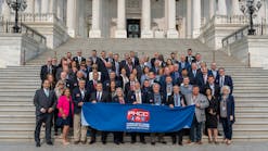 The PHCC-NA member delegation during the 2023 Legislative Conference on the steps the the US Capitol Building.