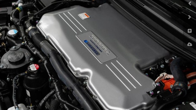 A Honda hydrogen fuel cell.