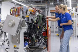 An HFCVS system from Bosch Mobility on display. An HFCVS system from Bosch Mobility on display.