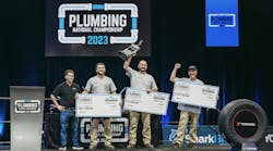 Winners of the Elite Trades Championship Series Plumbing Competition, 2023.