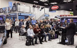 A representative from Adrian Steel Company shares details on the company’s all-new cargo management solution, Truck Solution Series, during Work Truck Week 2024. A representative from Adrian Steel Company shares details on the company’s all-new cargo management solution, Truck Solution Series, during Work Truck Week 2024.