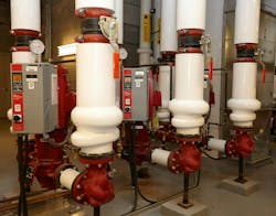 Intelligent variable speed pumps play an important role in any district energy systems, often helping reduce energy savings by more than 70% compared to a constant speed system. Intelligent variable speed pumps play an important role in any district energy systems, often helping reduce energy savings by more than 70% compared to a constant speed system.