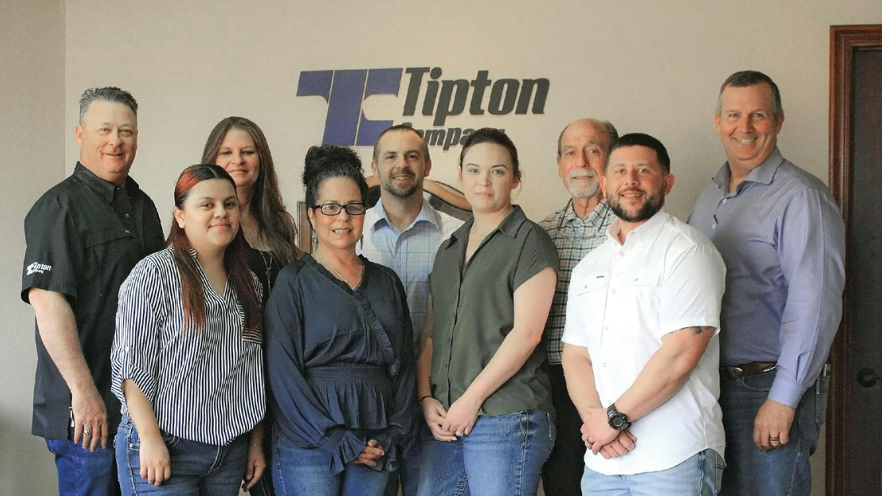 Tipton Company has 12 employees and seven sales representatives covering critical territories in the Southwestern region.