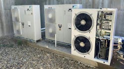 The Aermec heat pump replacement units. The Aermec heat pump replacement units.