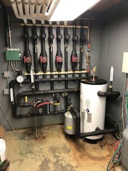 Corrected mechanical room insulated for chilled water. Corrected mechanical room insulated for chilled water.