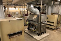The three existing boilers had reached the end of their service life and required ongoing maintenance. The three existing boilers had reached the end of their service life and required ongoing maintenance.
